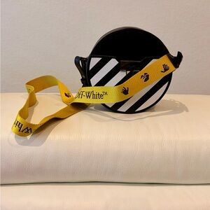 Stylish Black and White Striped Women's Bag